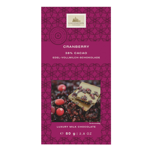 Lauensteiner Tafelschokolade Cranberry