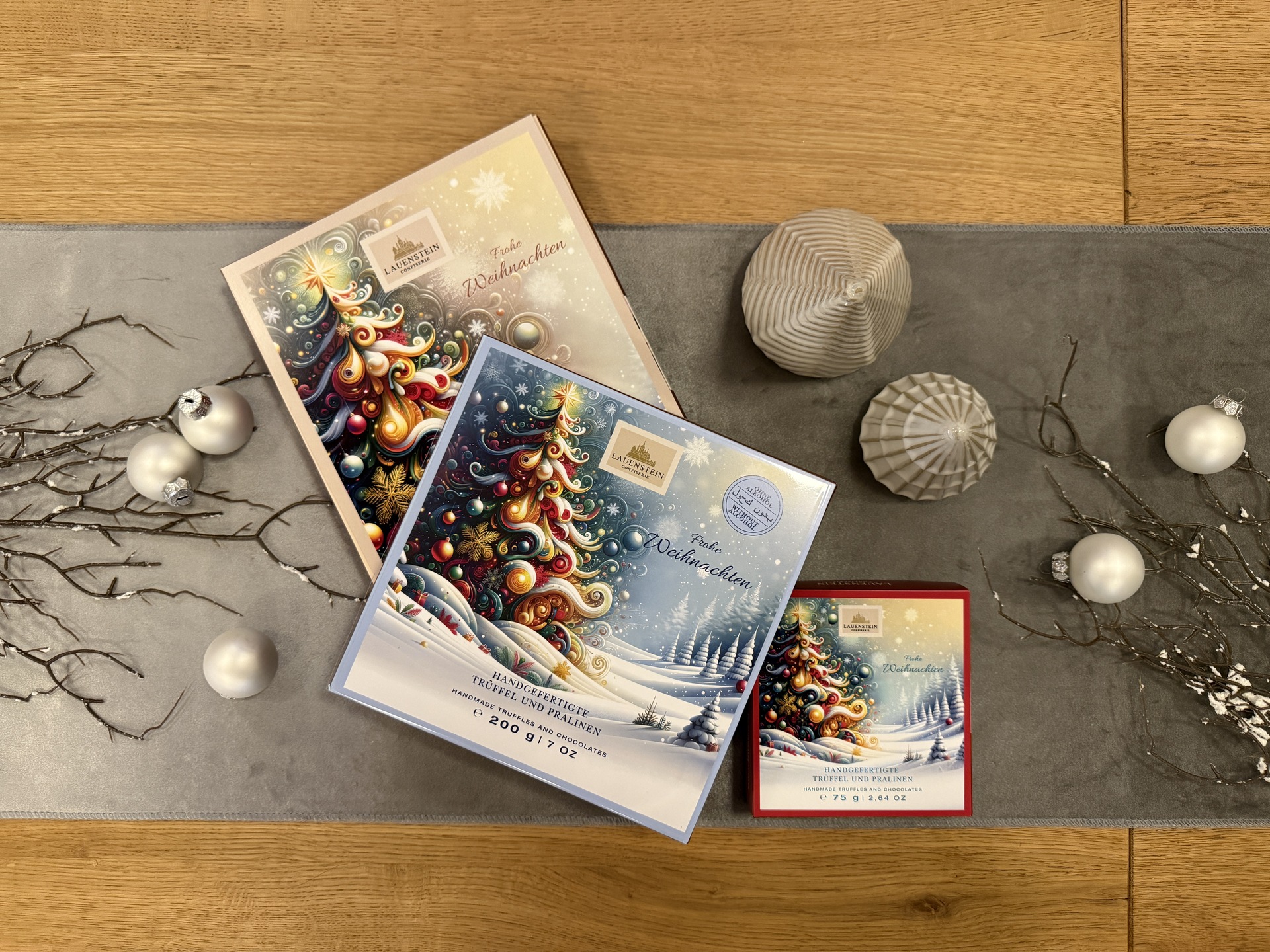 Lauensteiner Weihnachtspräsent Trüffel und Pralinen