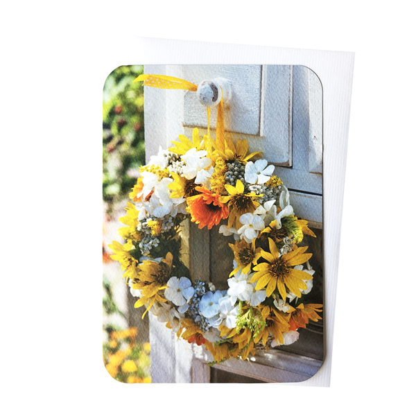 Greeting Card - Flower Wreath