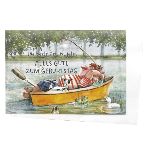 Grußkarte - Die beste Zeit ist jetzt