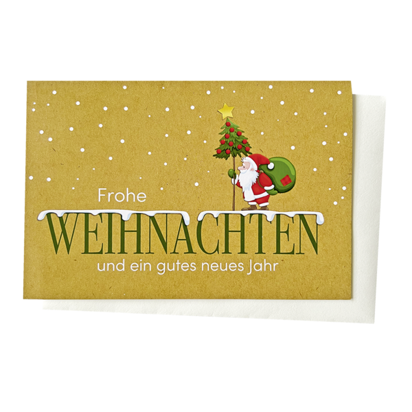 Grußkarte - Frohe Weihnachten