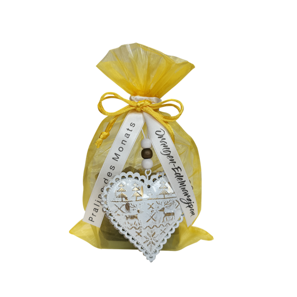 PRALINE DES MONATS November - Orangen Marzipan