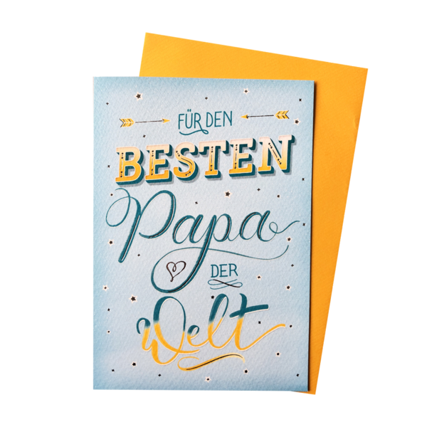 Grußkarte - Für den besten Papa