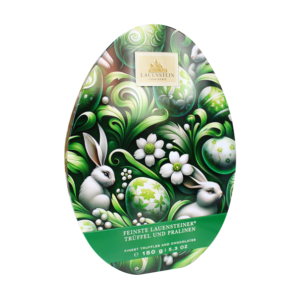 Osterei-Dose Gourmet Eier bunt gewickelt