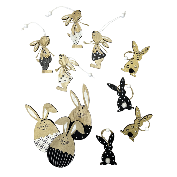Anhänger-Set HASEN-PARADE
