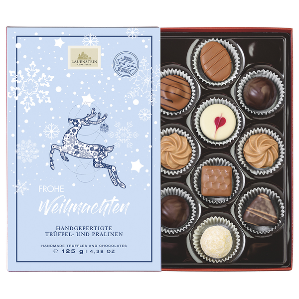 Weihnachtspräsent Trüffel und Pralinen