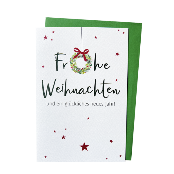 Grußkarte Frohe Weihnachten 
