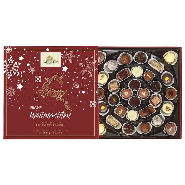 Weihnachtspräsent Trüffel und Pralinen