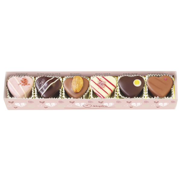 Herzklopfen Trüffel und Pralinen