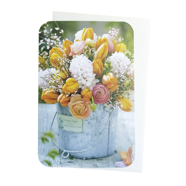 Grußkarte - Tulpenstrauß