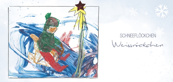 Postkarte - HORIZONT Schneeflöckchen