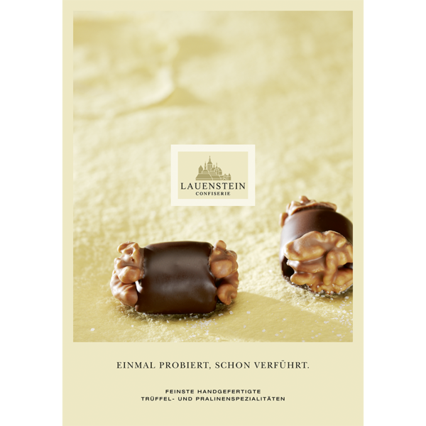 Thekenaufsteller Edelmarzipan-Röllchen