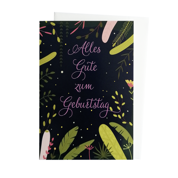 Grußkarte - Alles Gute zum Geburtstag