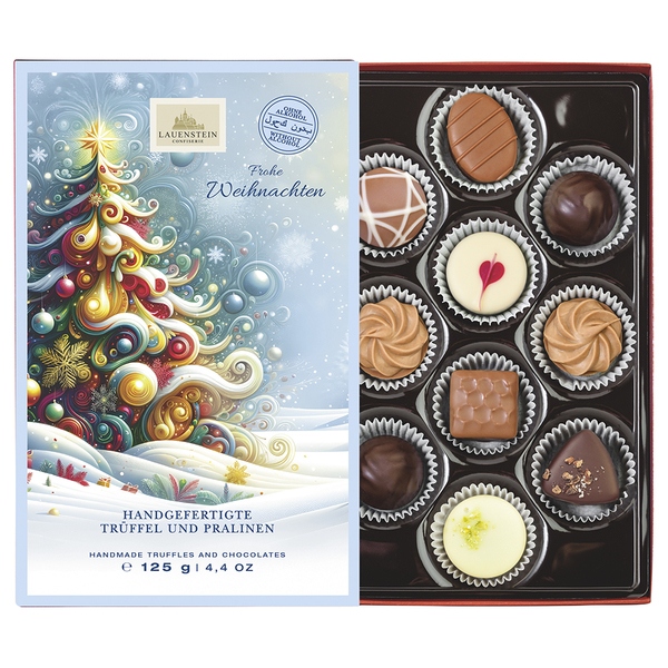 Weihnachtspräsent Trüffel und Pralinen